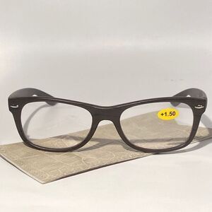 Reading Glasses  Rectangular Black  Frames 1.50 NWT